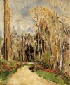L Estaque  View through the Trees Paul Cezanne scenery